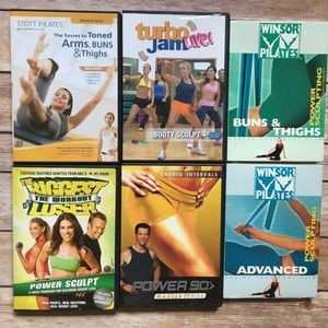 6 Exercise DVD’s